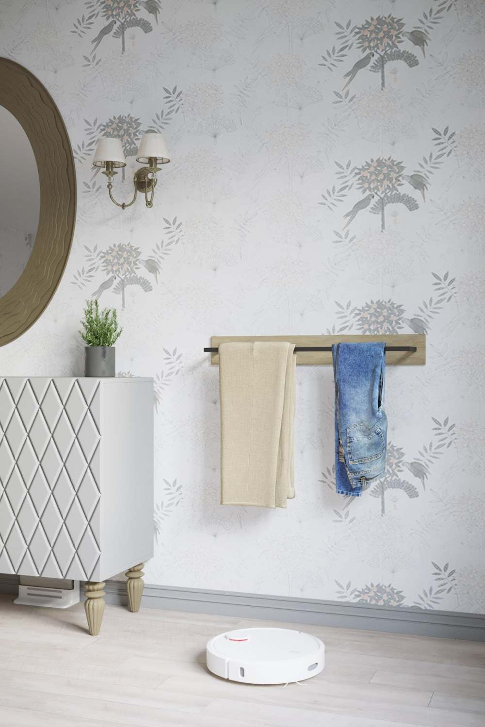 Вешалка настенная 75 «Лори M» Дуб сонома 