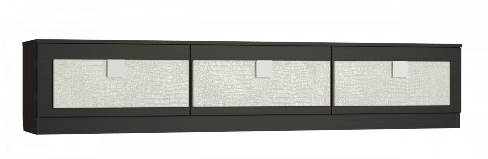 Тумба тв «Александрия» АМ - 2К  Венге подлинный/крокодил белый