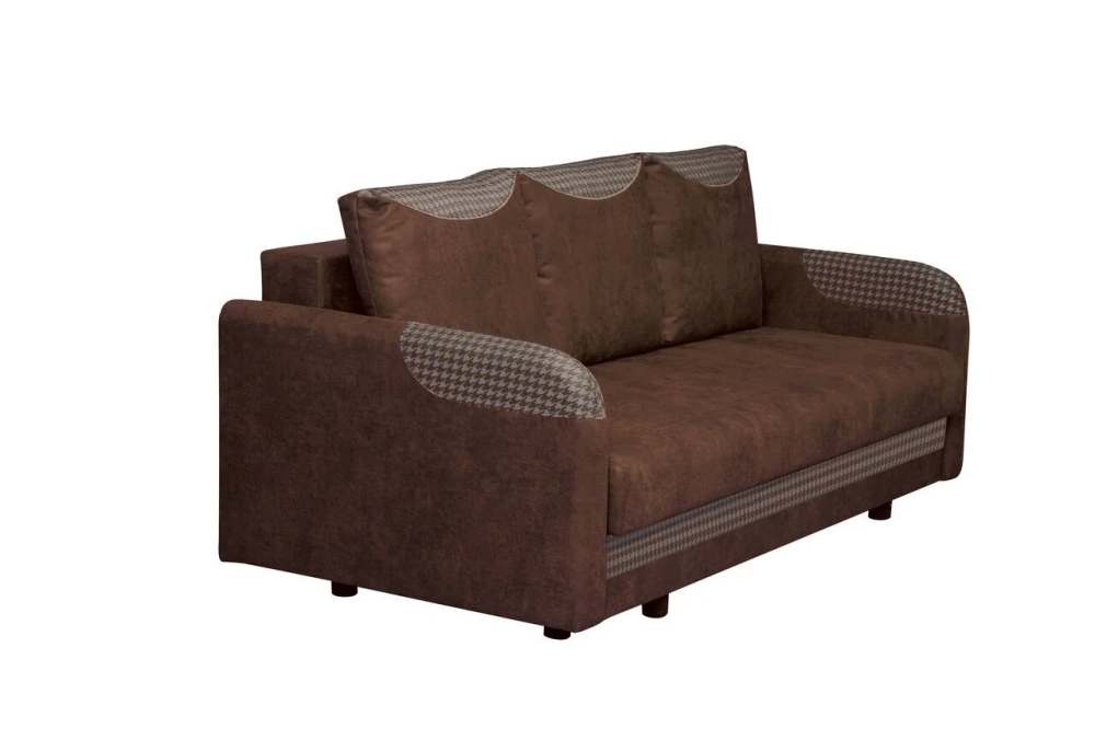 Диван-кровать «Наоми» Замша дельта каштан/шанель мокко