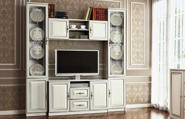 Стенка «Габриэлла»  06.87 Вудлайн кремовый