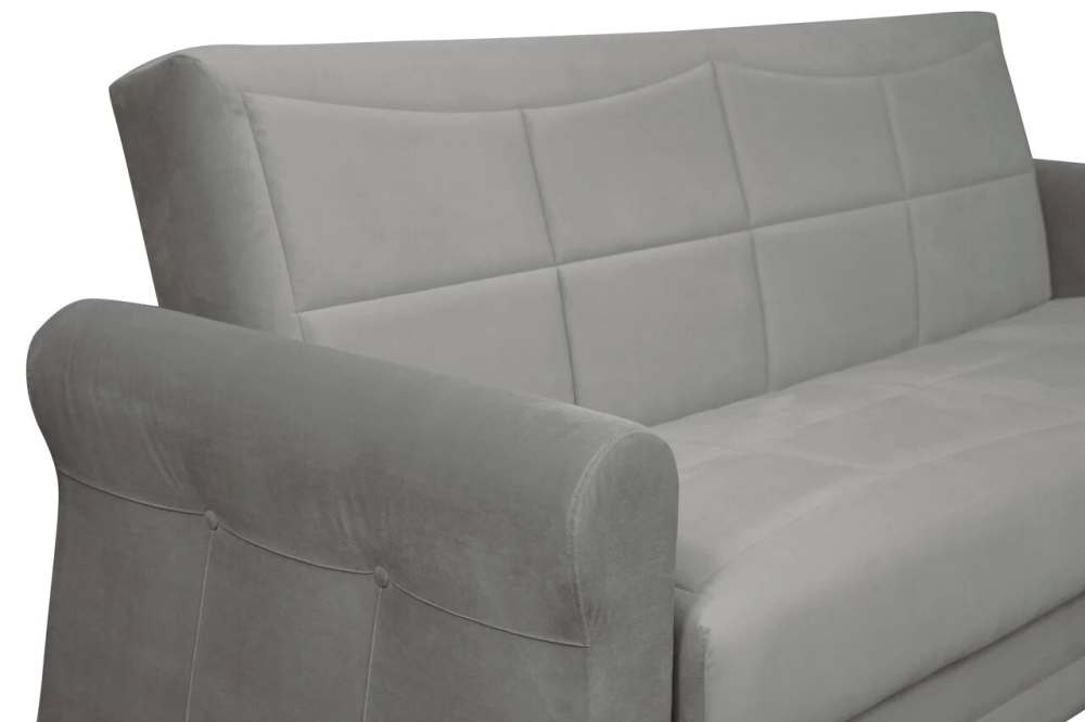 Диван-кровать «Эльбрус» Велюр луна серый