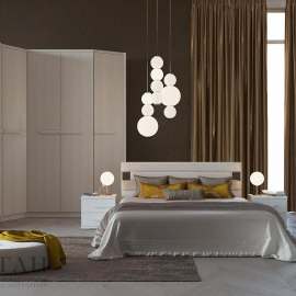 Спальня «Леонардо 3» Бодега белая/Alpina 2