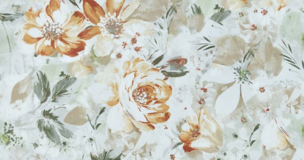 Фибра 2885/5 (коричневые цветы)