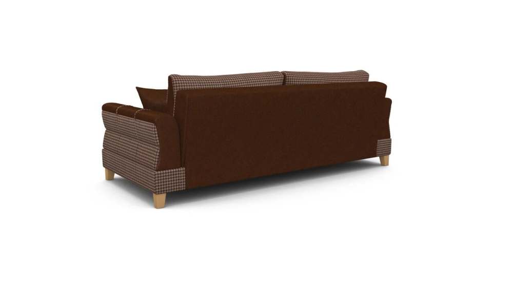 Диван-кровать «Соланж» Замша баффало каштан/Шанель мокко