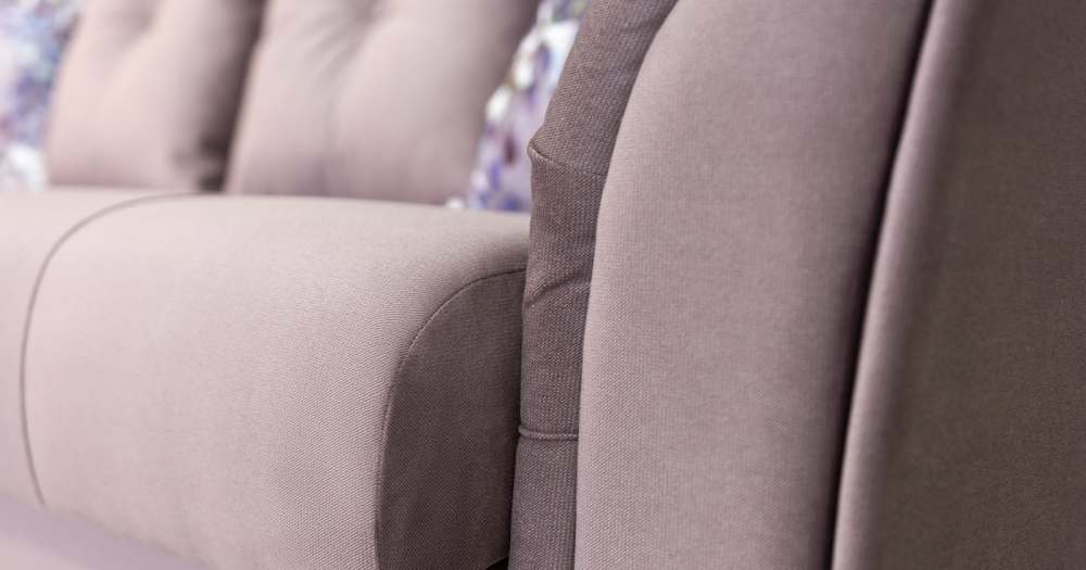 Диван 961 Лекко ява серо-розовый, спальное место 195x131 см