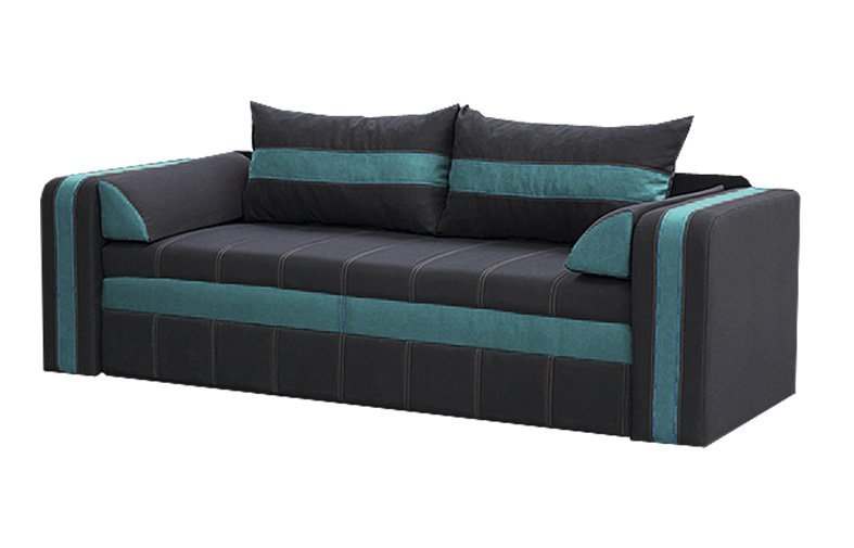 Диван-кровать «Енисей» Жаккард серый/Жаккард бирюза