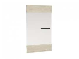 Дверь М-8 со стеклом для пенала М-3 и М-4 «Мале» Дуб Галифакс белый