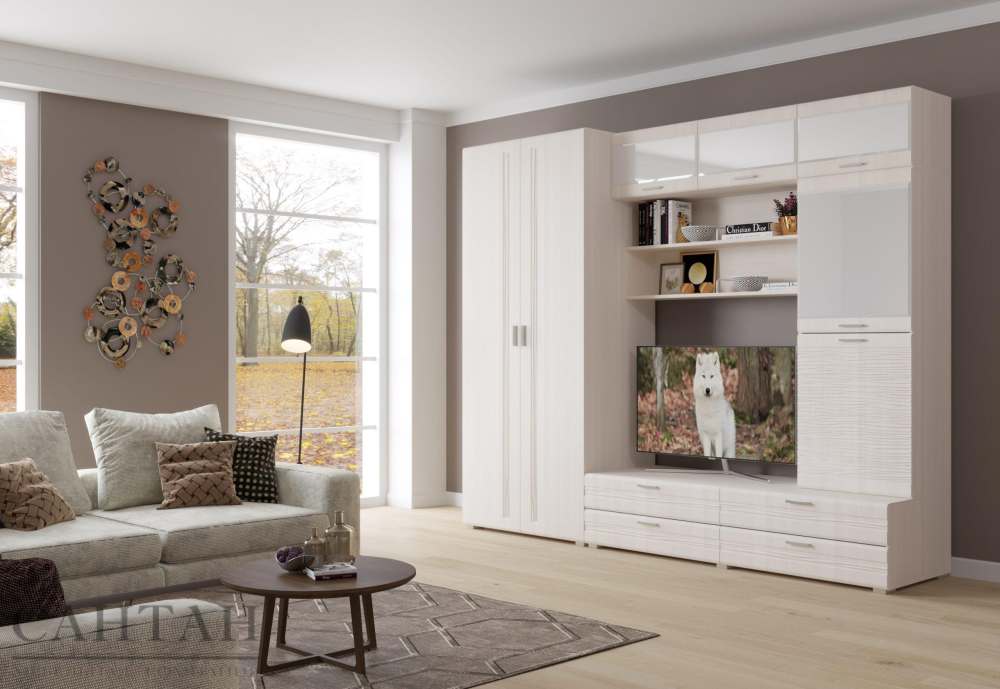 Гостиная «Лотос 24» Бодега белая