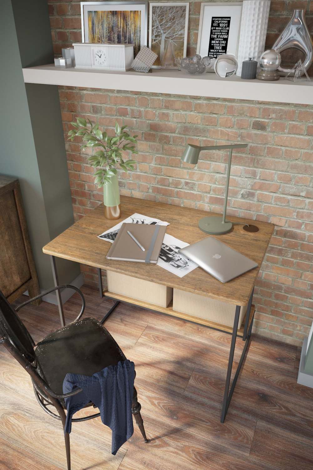 Стол компьютерный «Скилл» МДФ Дуб американский 