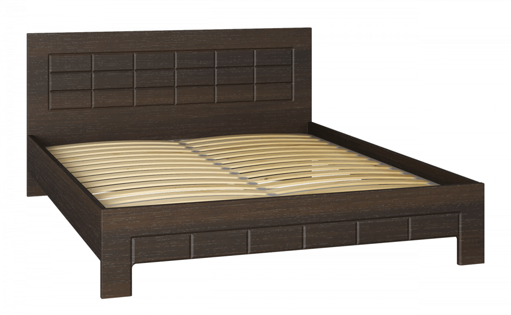 Кровать  «Изабель» ИЗ-323К (2000x1600) орех темный