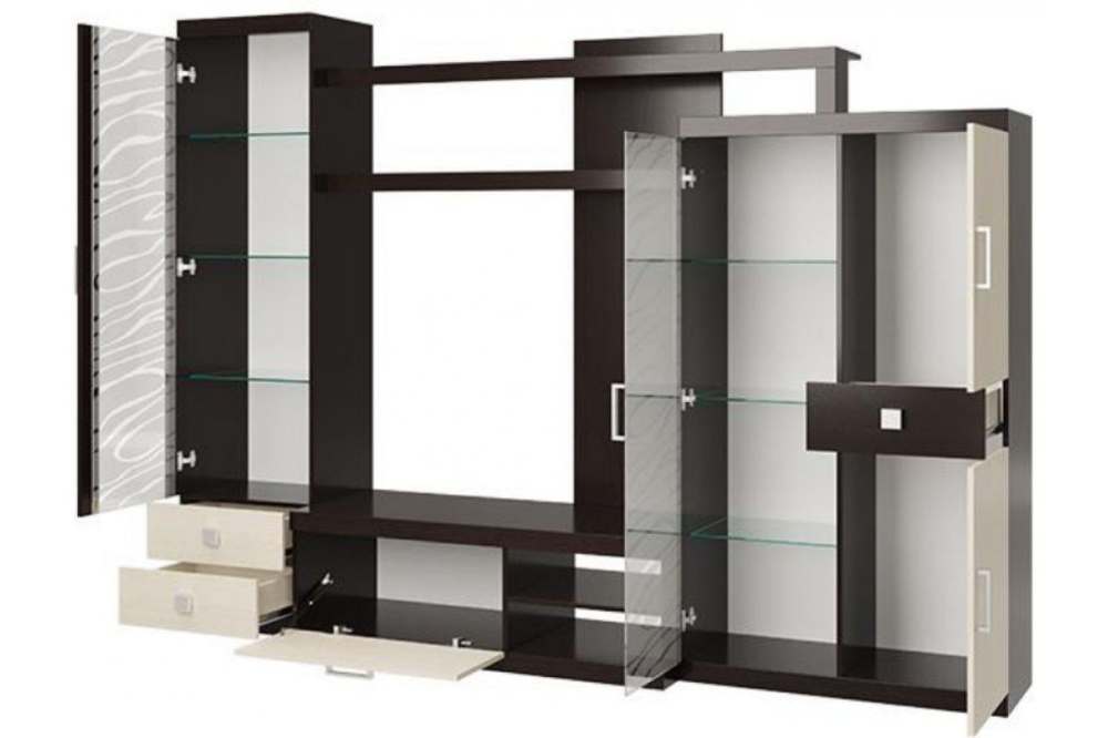 Стенка «Браво» вариант 1 Венге