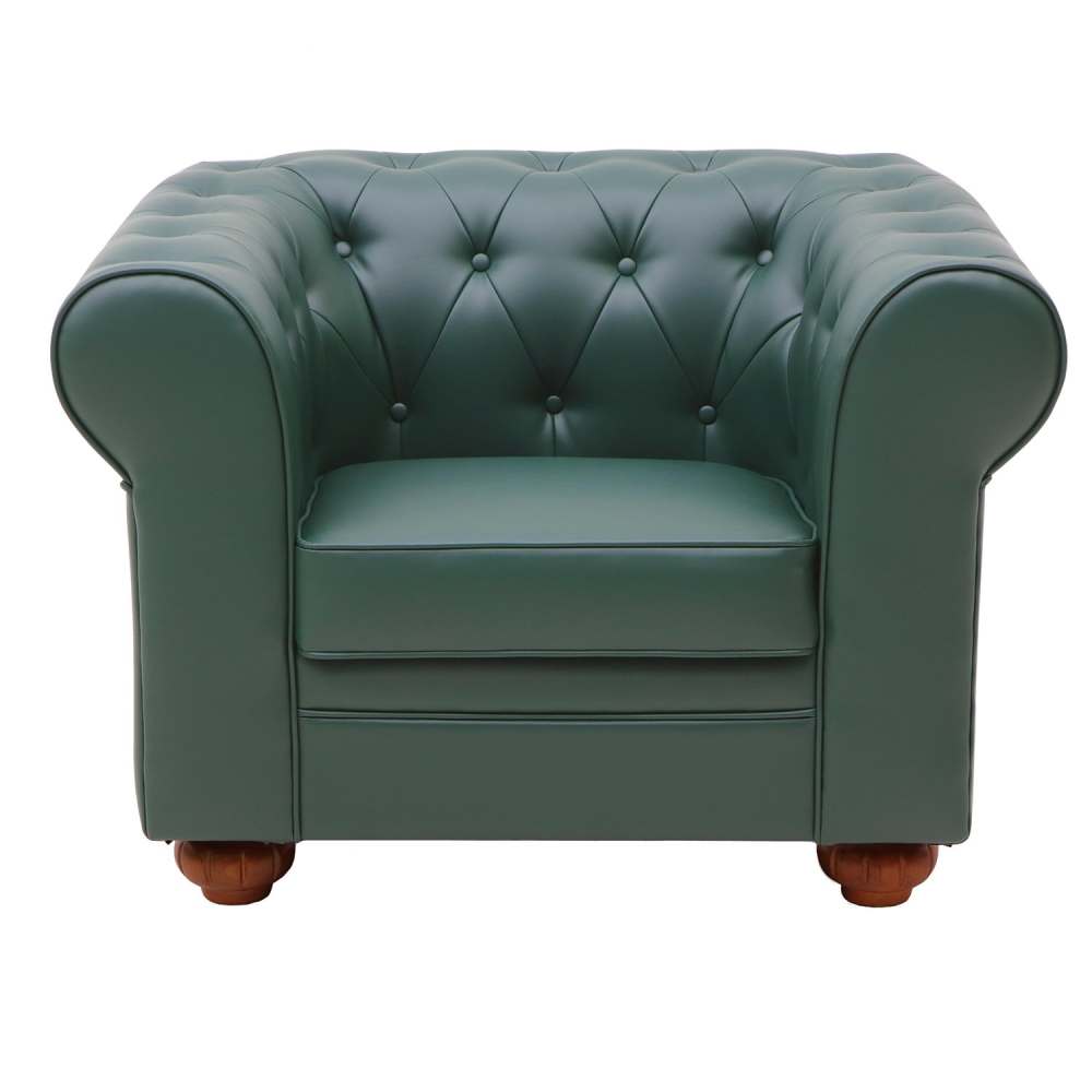 Кресло-диван «CR-1» Кожа зелёная