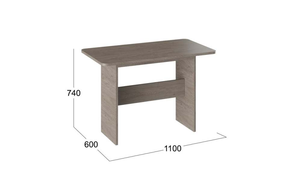 Стол раздвижной «Дублин» Дуб Сонома трюфель