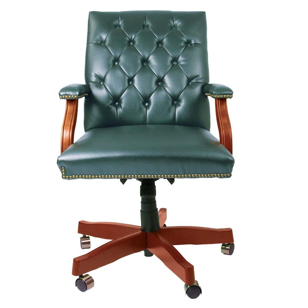 Кресло «298» Кожа зеленая