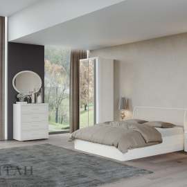 Спальня «Камелия Monro 4» Бодега белая/Matrixmat b020