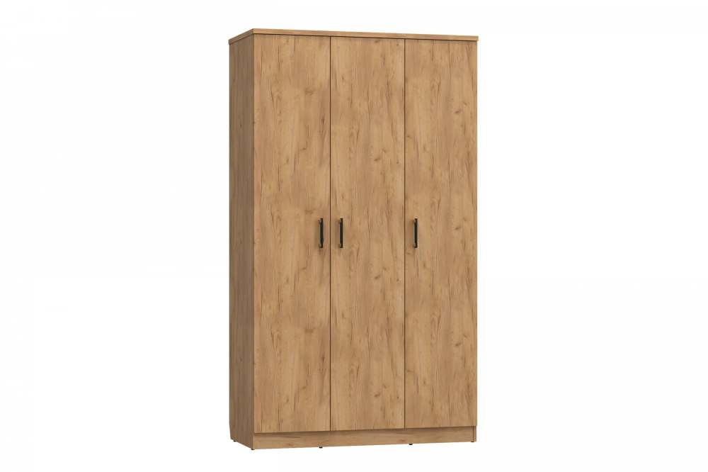 Шкаф трехдверный для одежды «Виктория» ВИ-9 дуб крафт золотой