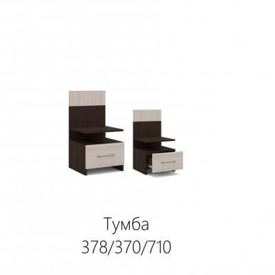 Тумба прикроватная (2 шт) «Алена» Венге/Дуб молочный