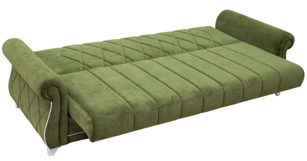 Диван зеленый велюр «Роуз» ТД 256 Велюр В-13 оливковый