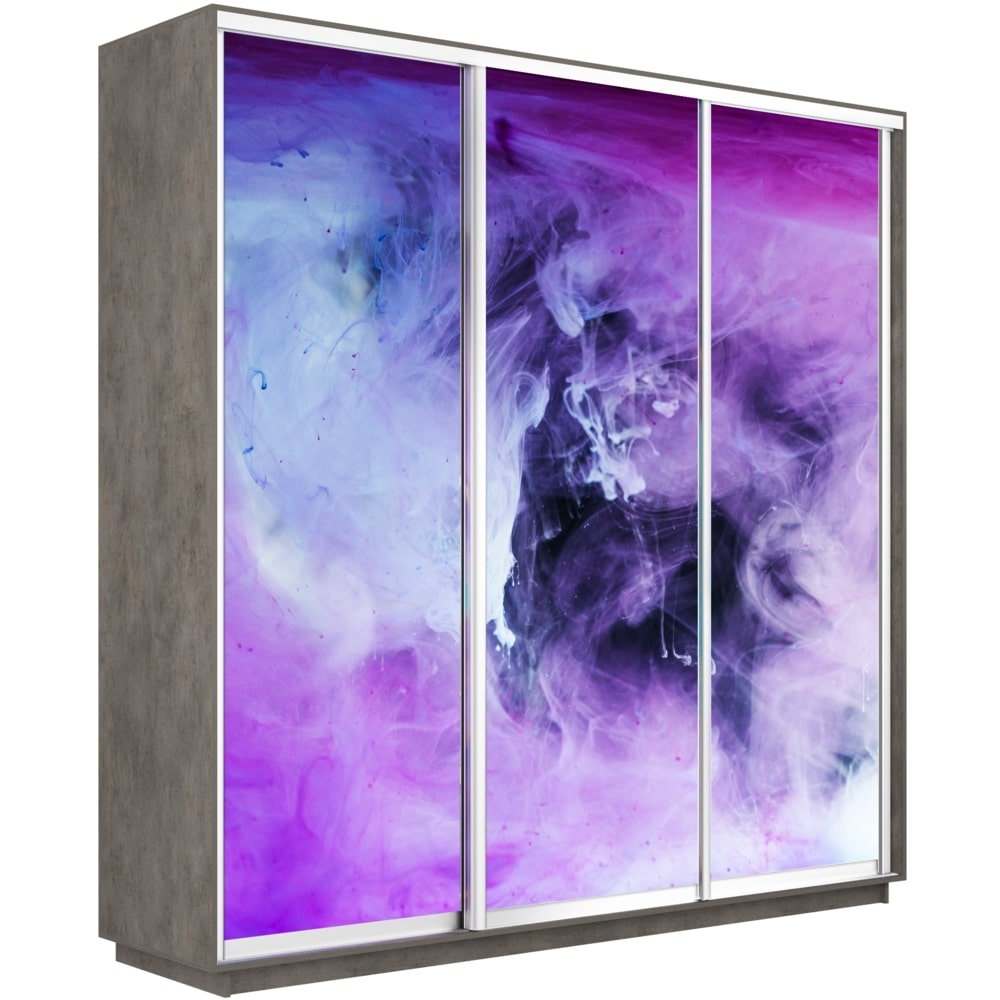 Шкаф-купе «Экспресс Трио» 2200 Фото 1011 бетон