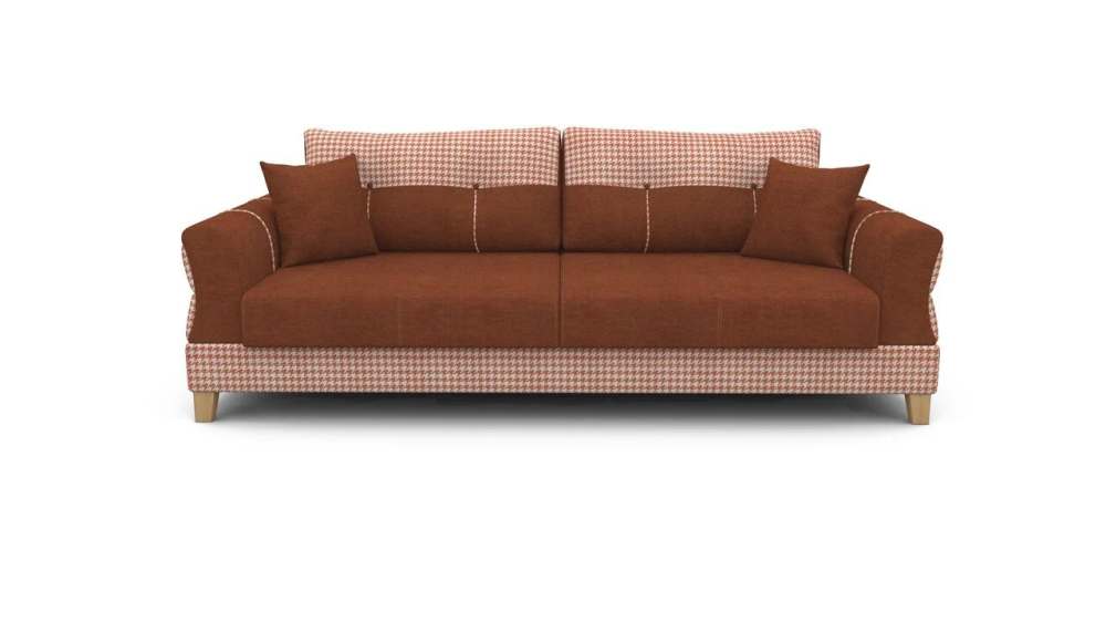 Диван-кровать «Соланж» Замша дельта терракота/шанель терракота