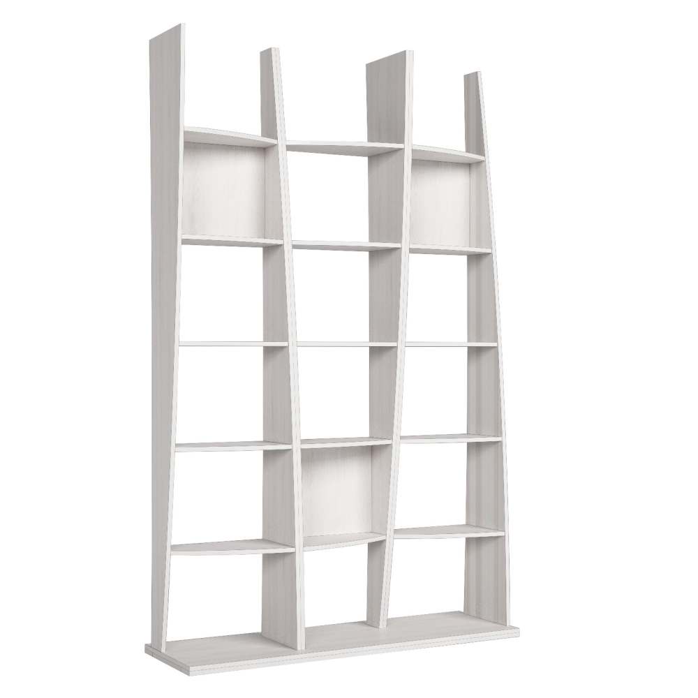 Стеллаж-перегородка «Макао 3» Белая лиственница, ширина 135 см