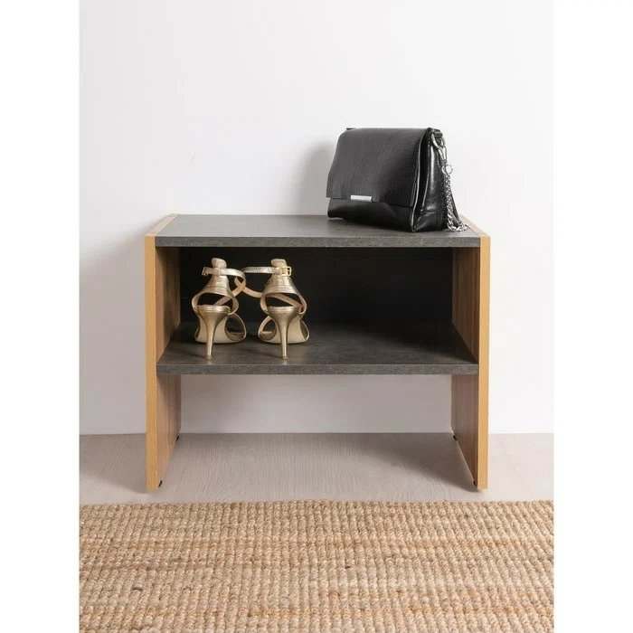 Полка для обуви 15.62.02 «Крафт» Дуб Золотой CRAFT/Камень Темный