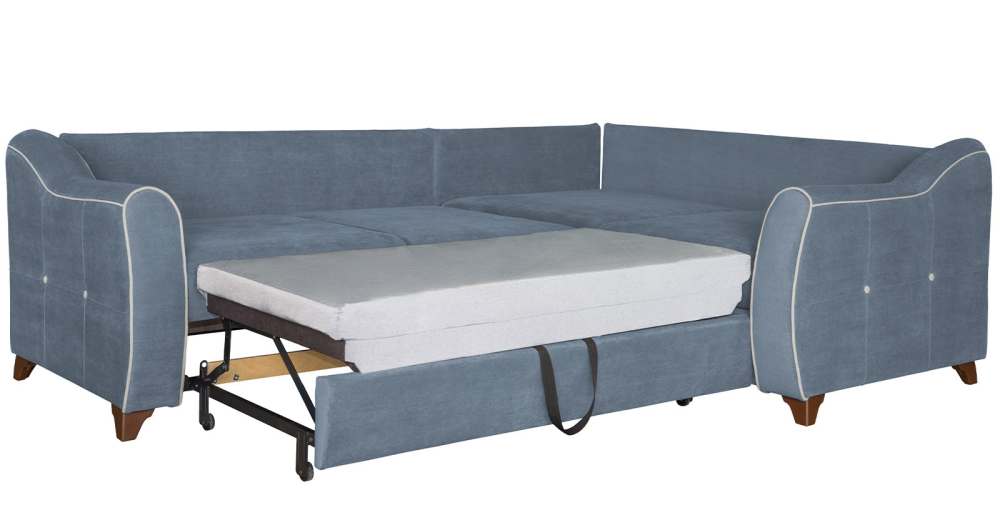 Диван угловой «Френсис» Офелия 10 стальной серый