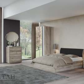 Спальня «Камелия Monro 4» Дуб серый/Matrixmat Monro 902