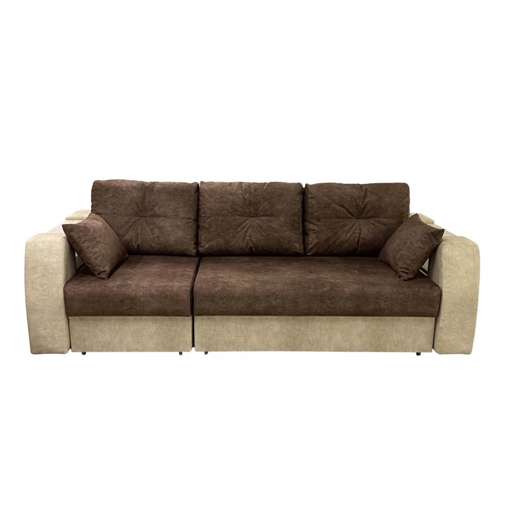 Диван Эмилия дарк браун/милк, размер: 242x100x92 см