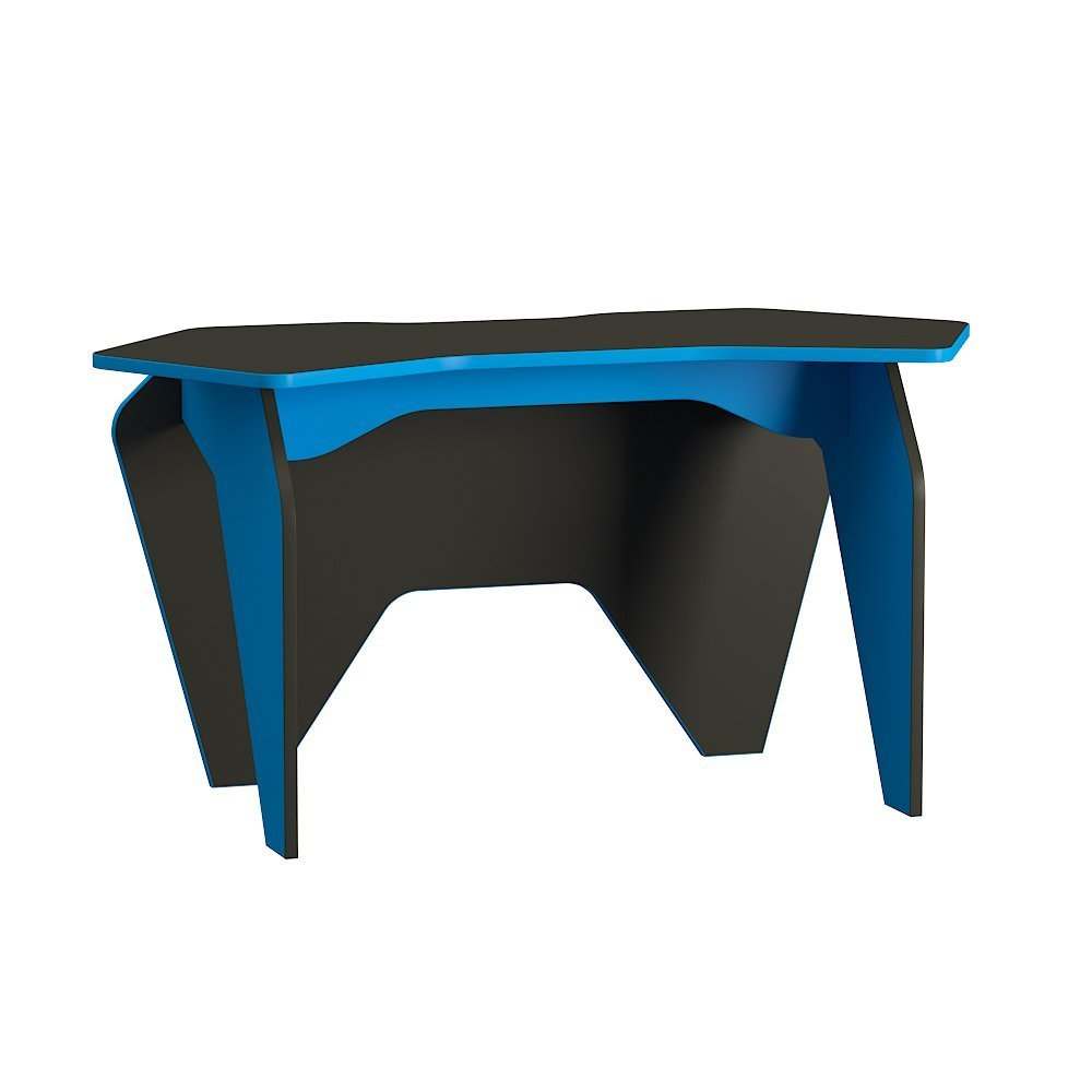 Базис 2 Стол компьютерный (Черный, Светло - синий) Mobi