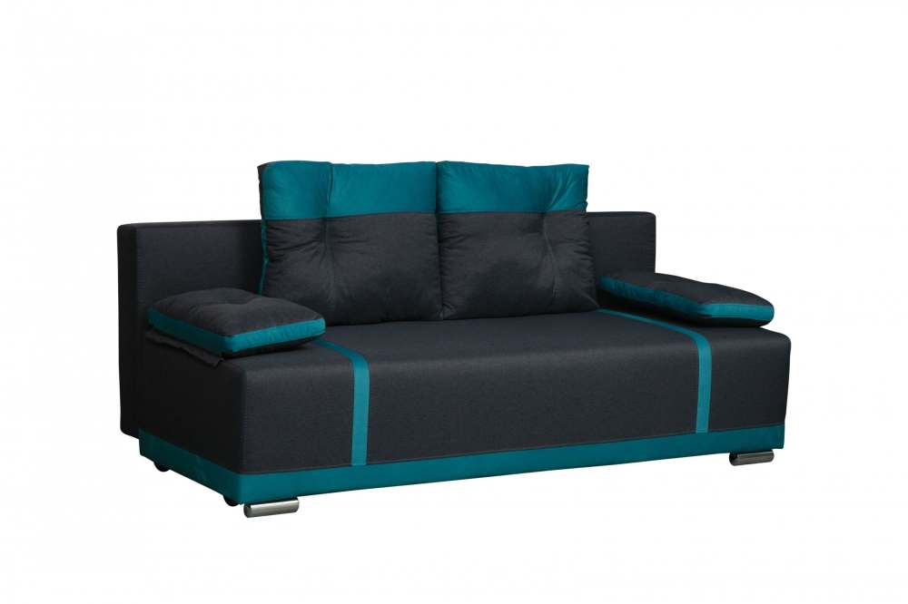 Диван-кровать «Смарт» Жаккард бирюза/Жаккард серый