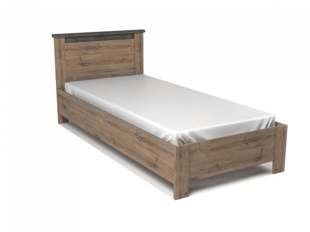 Кровать «Денвер» 90 Веллингтон/Камень темный