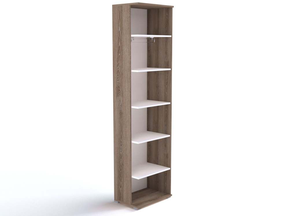 Шкаф для одежды с зеркалом ПХ-1 «Ханна» Ясень Таормино, ширина 54 см