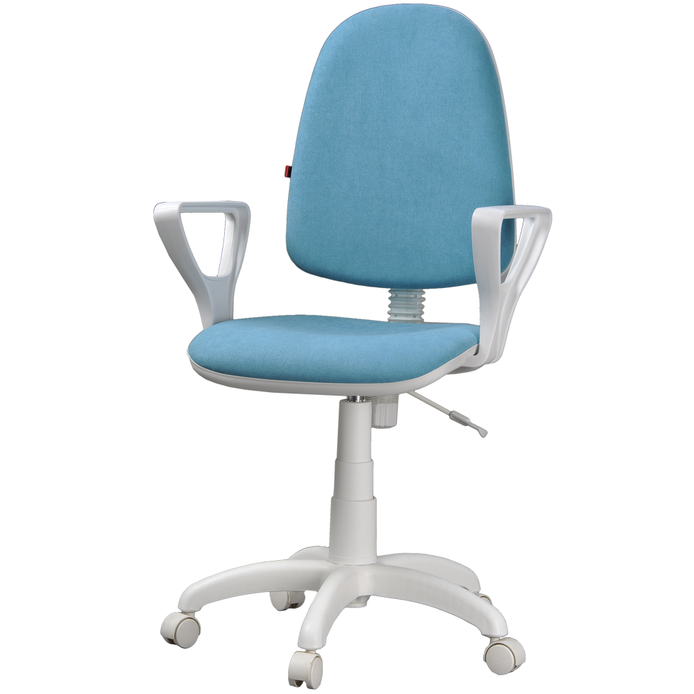 Детское компьютерное кресло «Престиж +» Белый/Бирюза