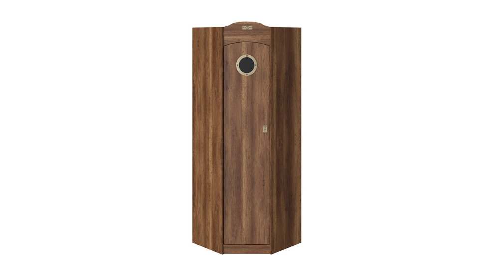 Шкаф угловой с иллюминатором «Навигатор» (Дуб Каньон)