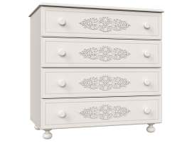 Комод «Ассоль» АС-5 Белое дерево, глубина 50 см