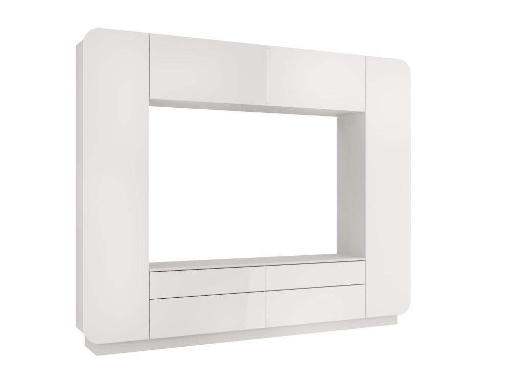 Стенка «Лаванда» 2 Белый глянец