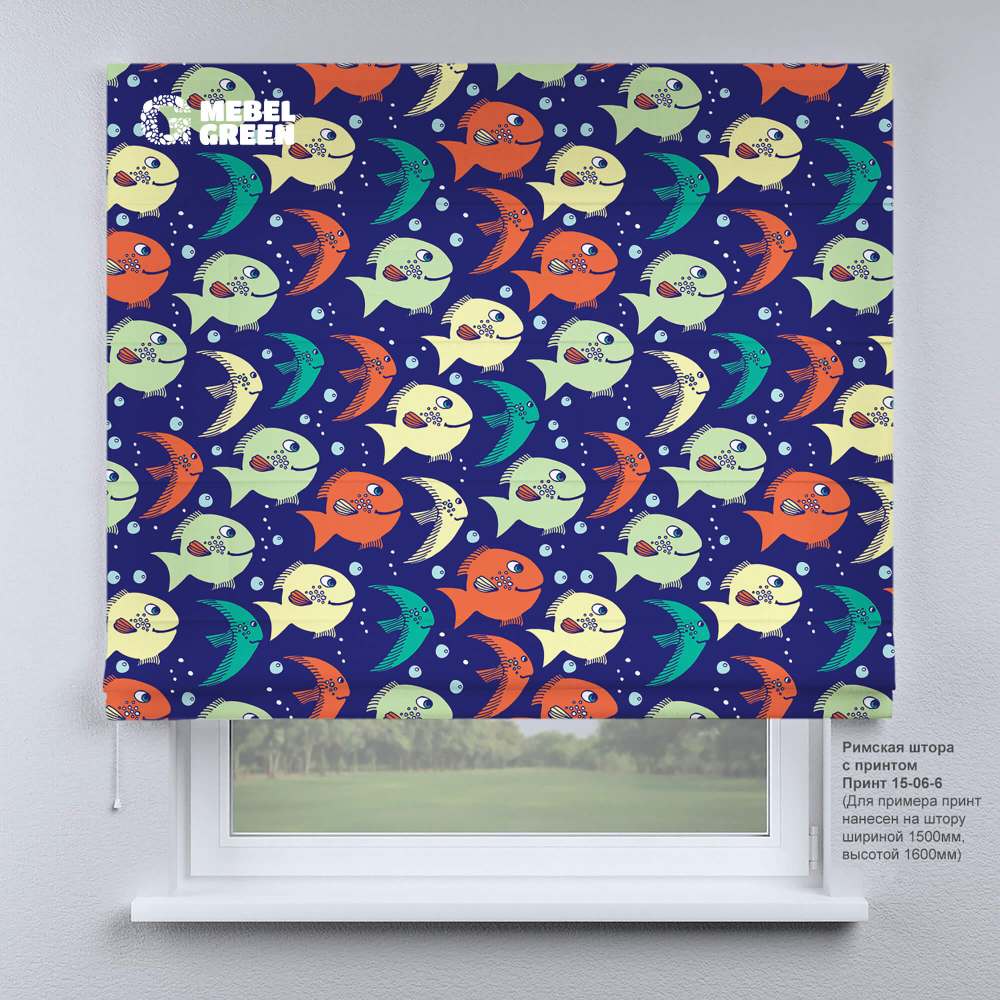 Римская штора для проёма с фотопечатью «15-06-6»