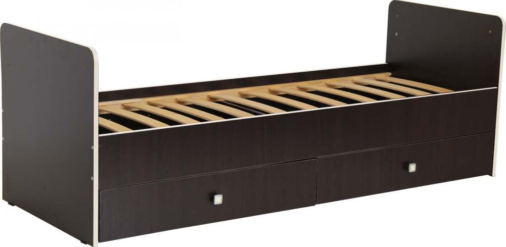 Кровать детская «Фея» 1100 венге кромка бежевый