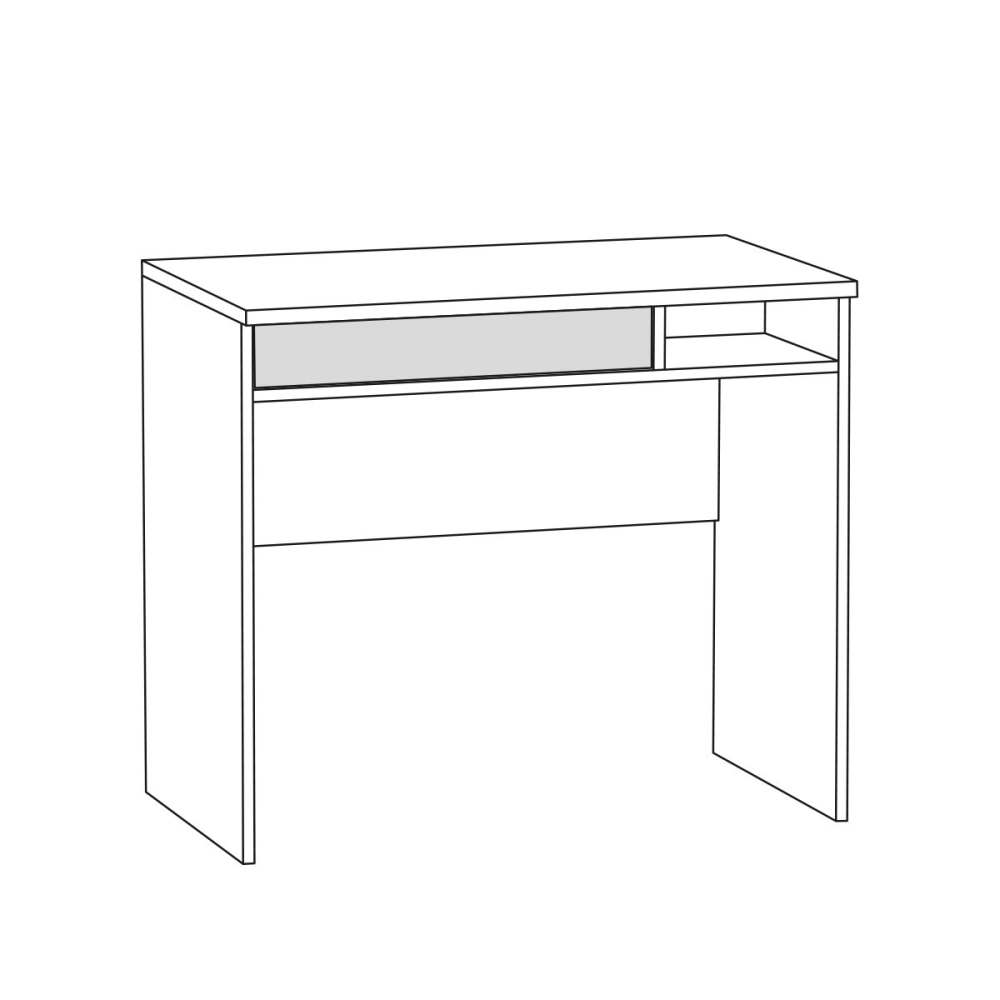 Стол письменный 12.41  «Альфа» схема