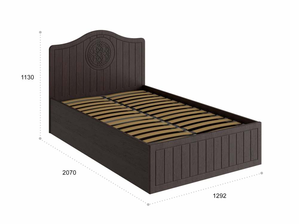 Кровать с подъемным механизмом 2000х1200 «Монблан» МБ-608К венге