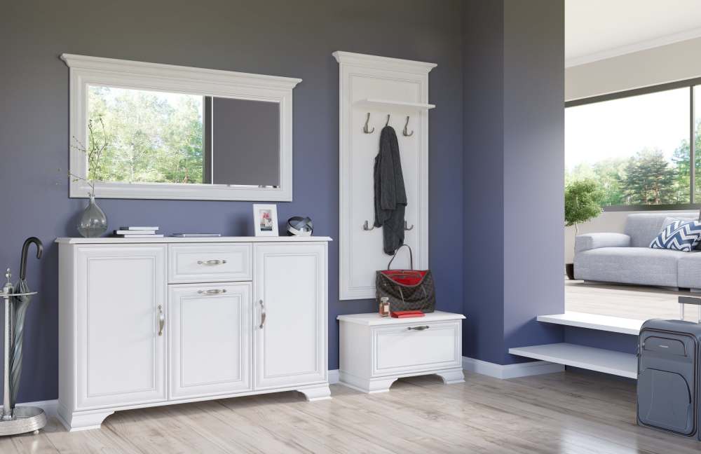 Модульная прихожая «Тиффани» Вудлайн кремовый