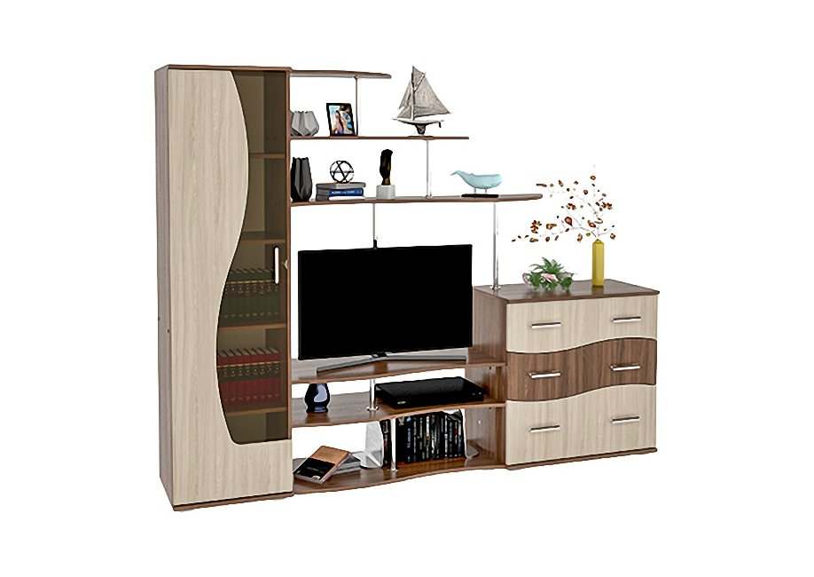 Гостиная «19» Ясень шимо темный/Ясень шимо светлый