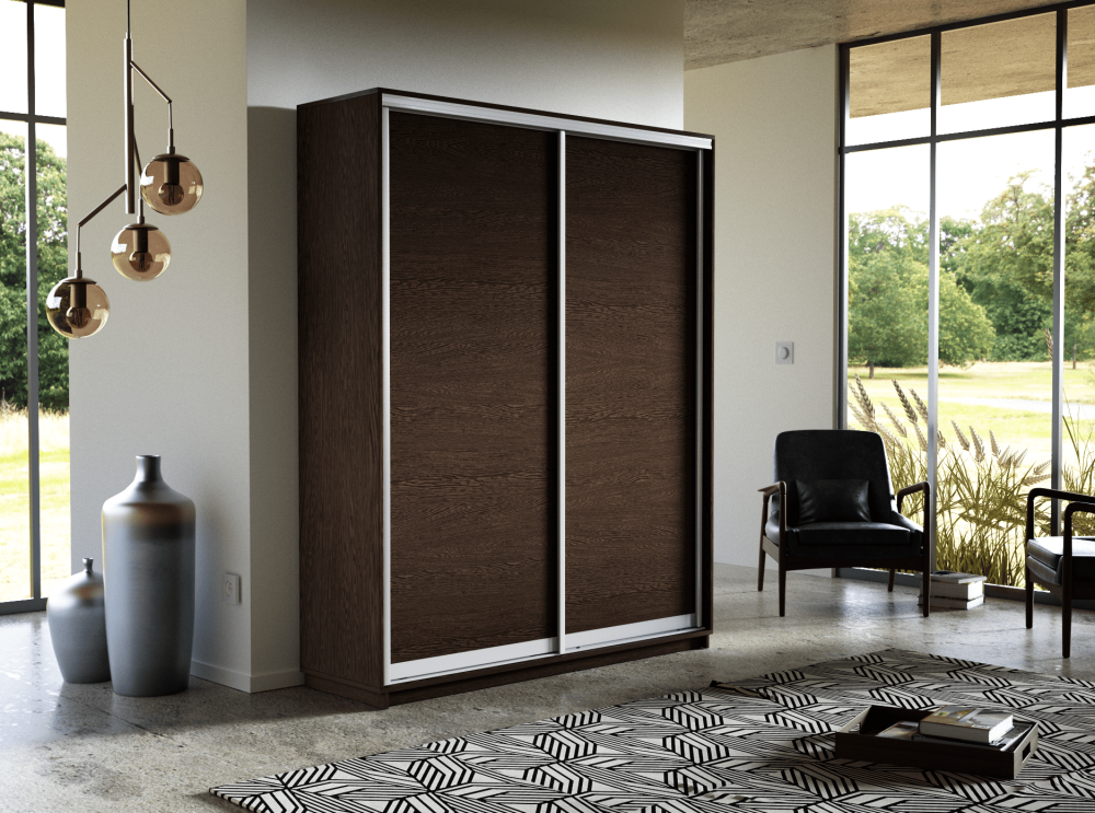 Шкаф-купе «Экспресс 45 Дуо» Элемент ДСП/ДСП Венге