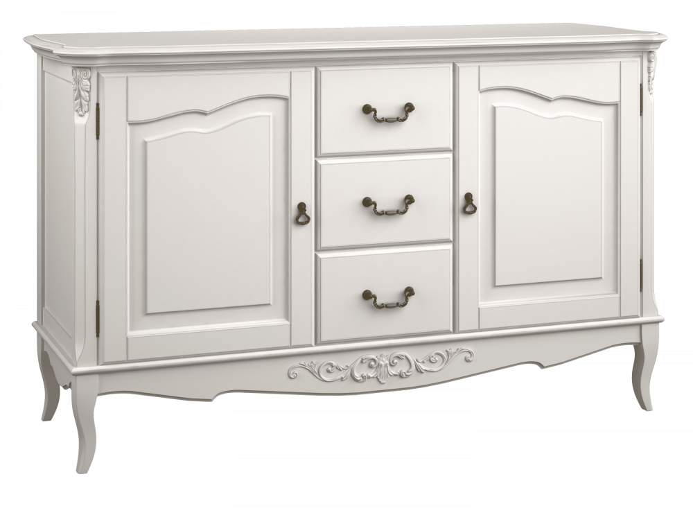 Комод 3 ящика «B402» Слоновая кость