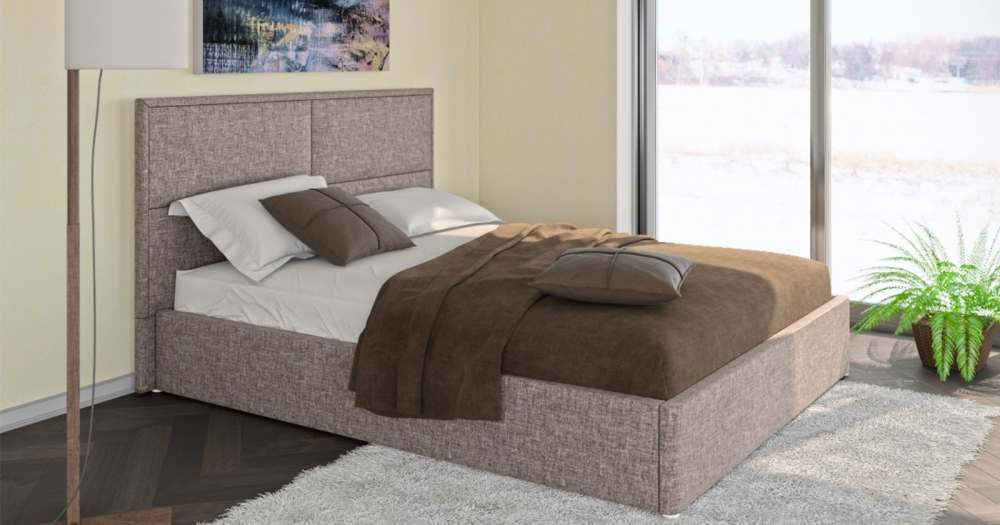 Интерьерная кровать «Прага» Савана латте