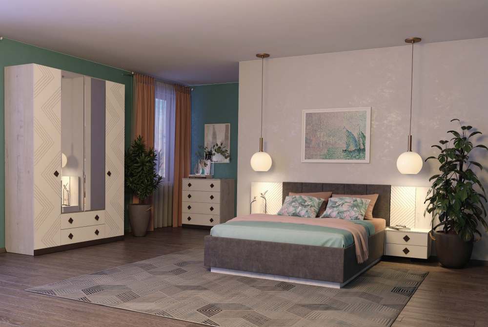 Тумба прикроватная левая «Марс» 13 Дуб эльза