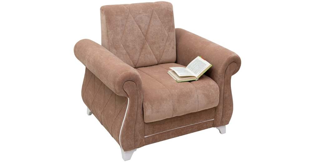 Кресло «Роуз» ТК 253 Велюр В-3 глиняный коричневый