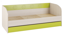 Кровать «Маугли» МДМ-12К Береза снежная/лайм