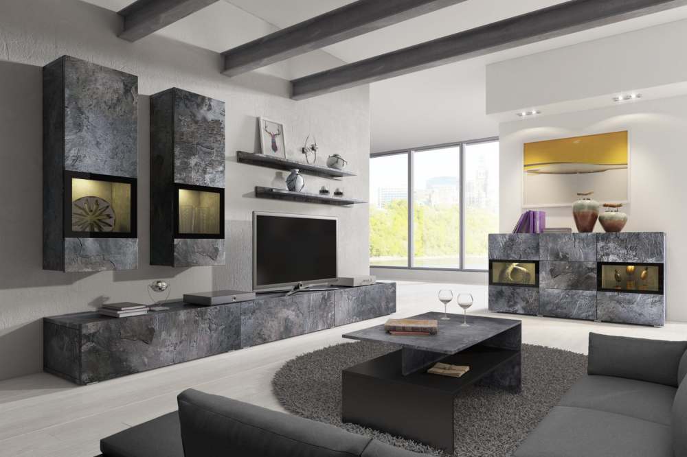 Гостиная «Baros» 24B0BM Темный бетон